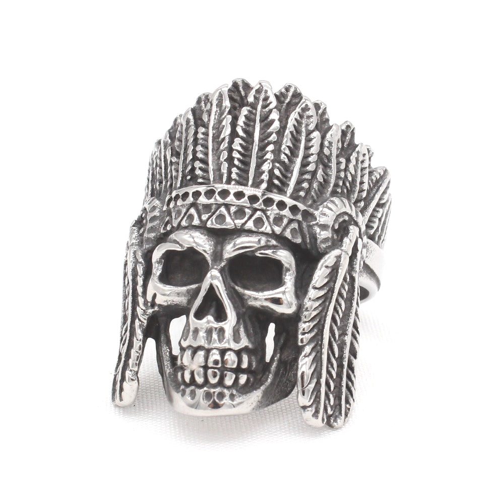 Planderful Titanium Steel Skull Ring For Men Unisex Gothic Protection Statement Everyday Genie