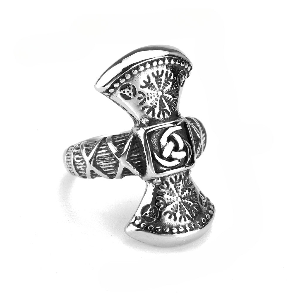 European And American Style Viking Rune Celtic Knot Ring