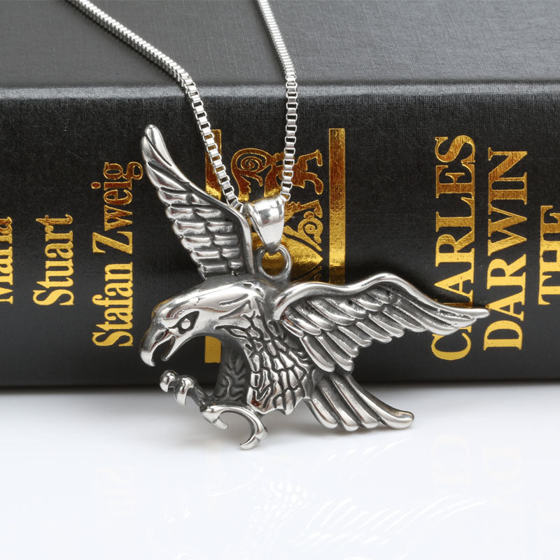 Manufacturer Wholesale Stainless Steel Eagle Pendant Necklace