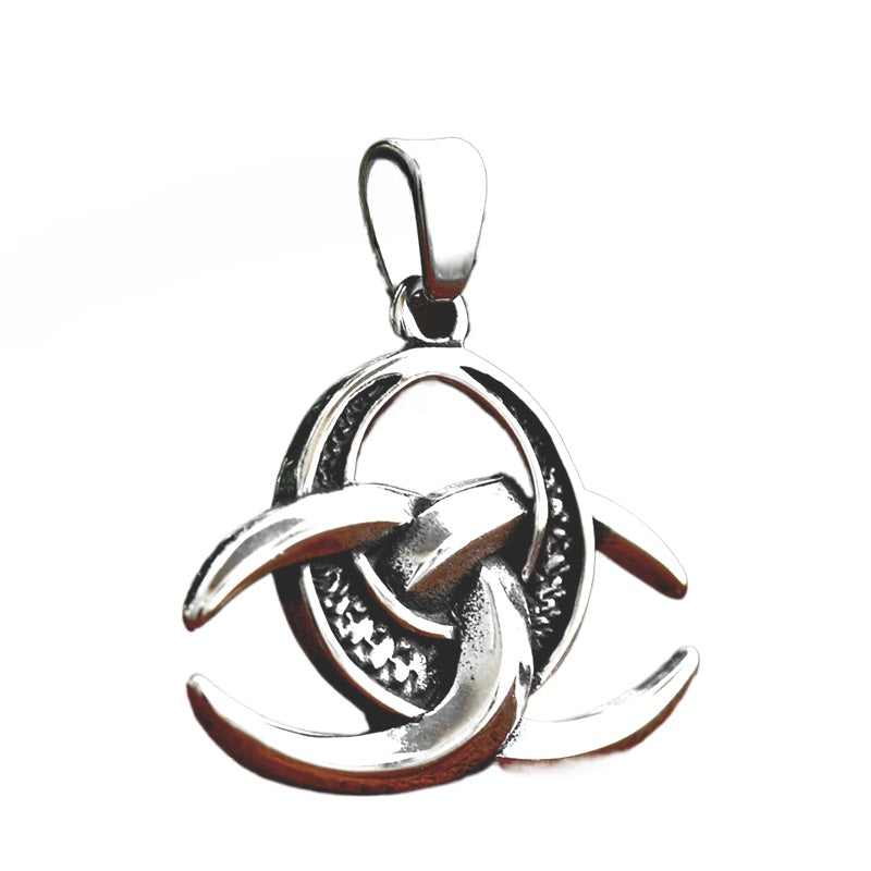 Retro Viking Celtic Knot Pendant in Titanium Steel - Wholesale Stainless Steel Jewelry for Men