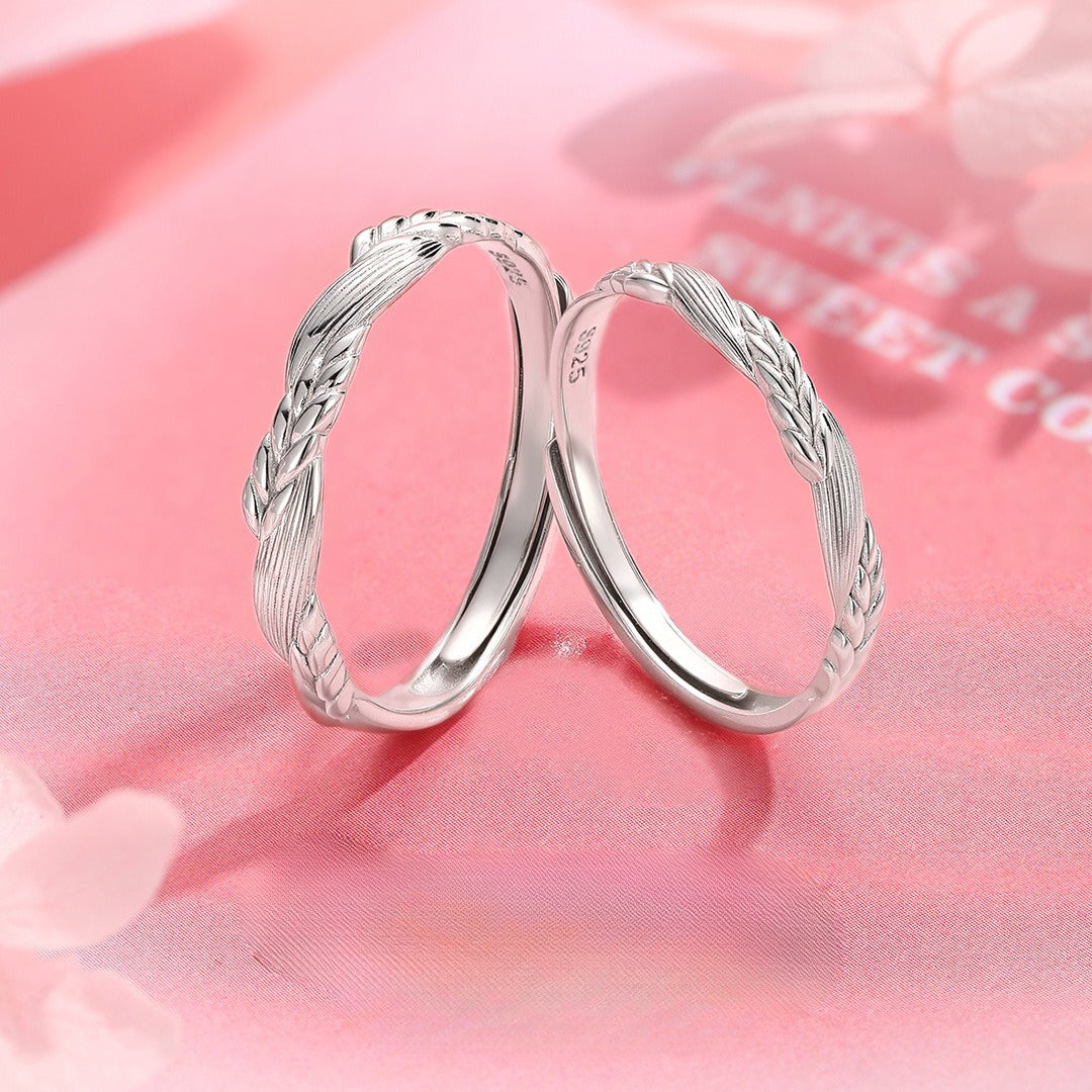 Minimalist Wheat S925 Sterling Silver Ring