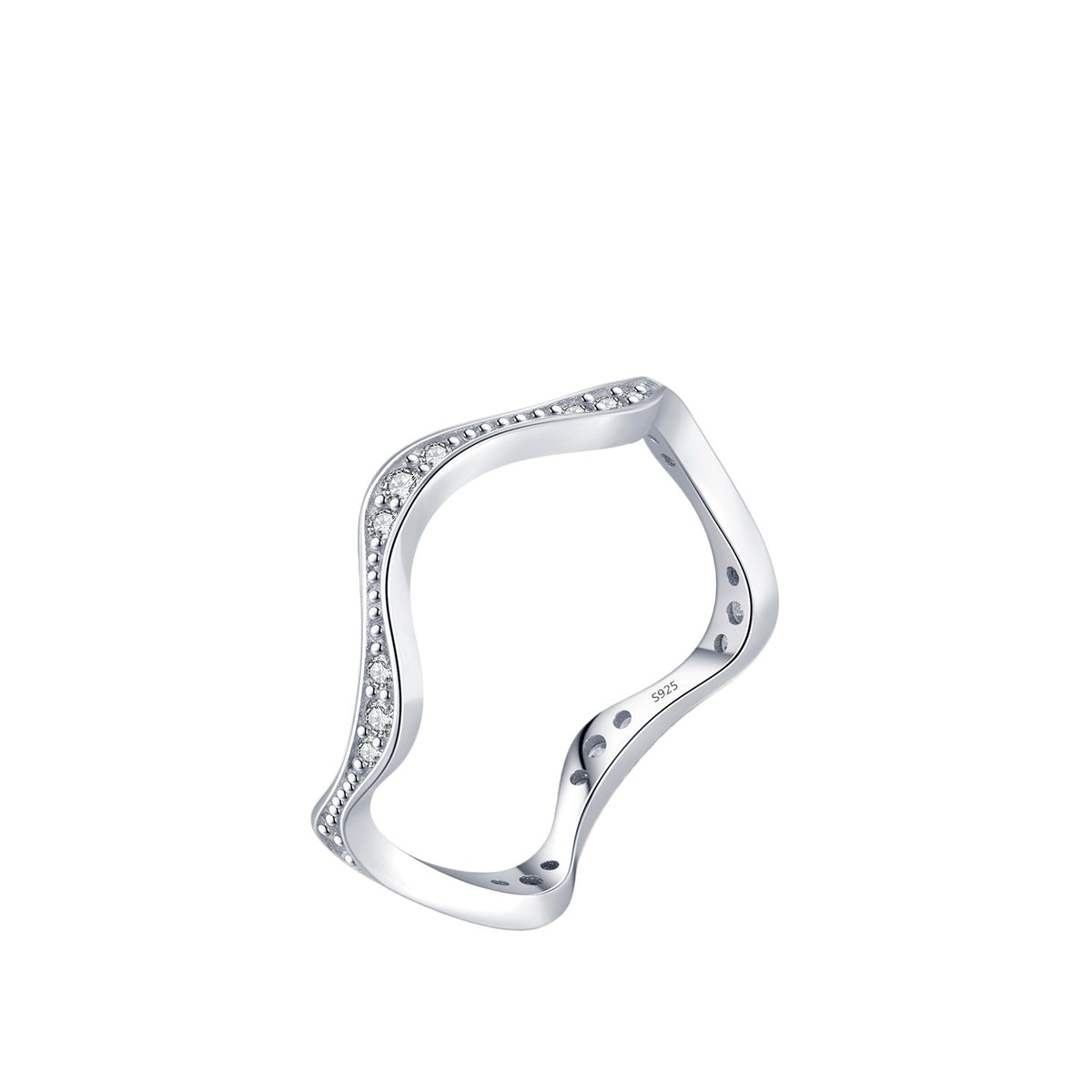 925 Sterling Silver Zircon Crown Ring