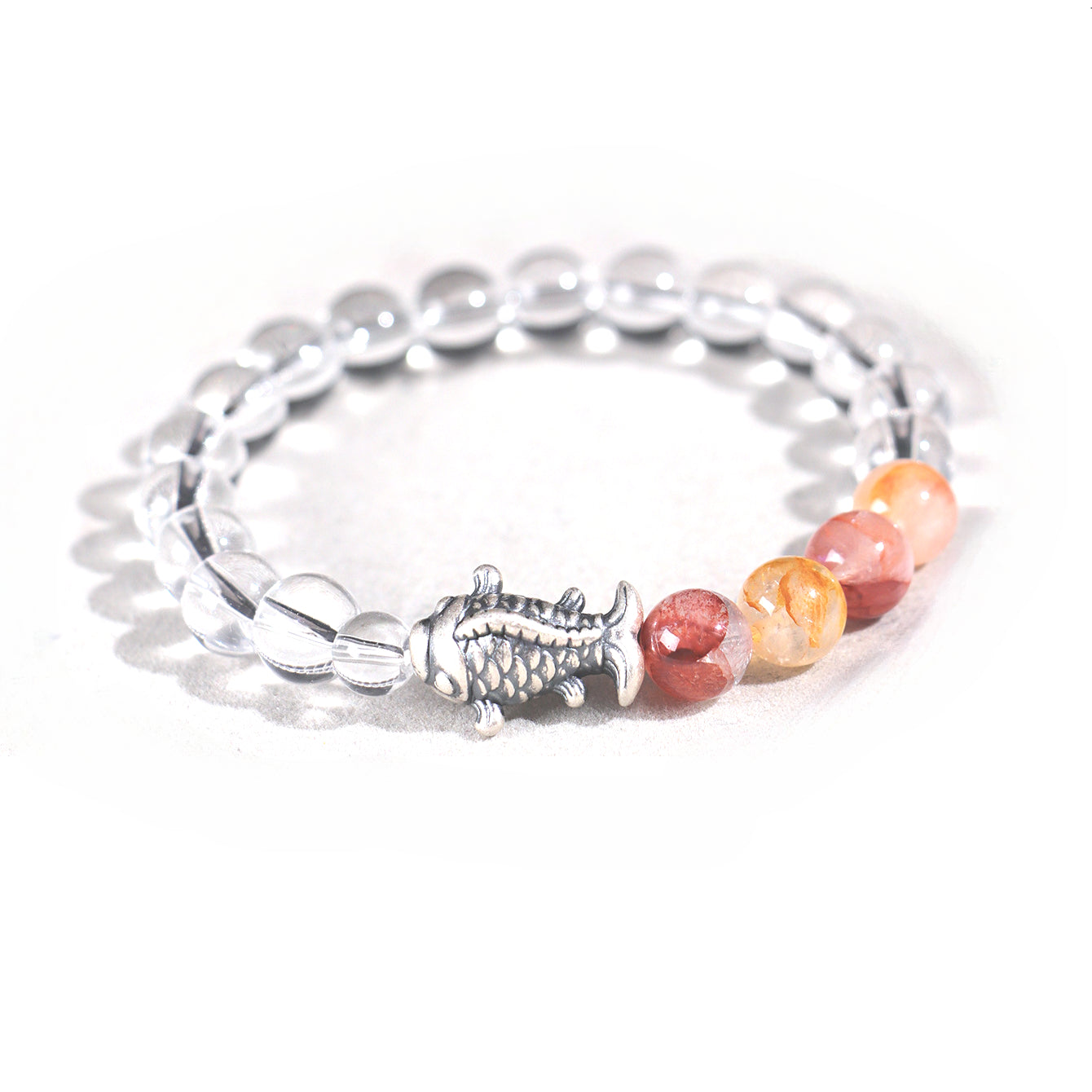 Planderful Fortune's Favor Bracelet – Elegant Koi Design with Freshwater Pearls