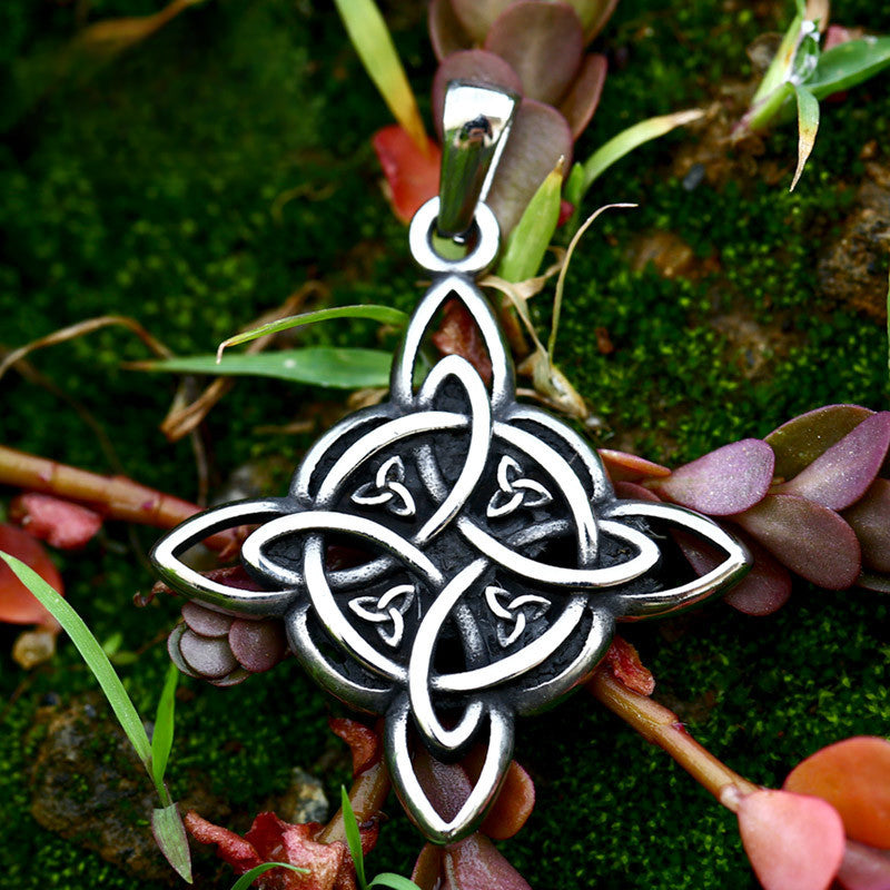 Titanium Steel Nordic Viking Celtic Knot Pendant for Men - Contemporary Jewelry Design