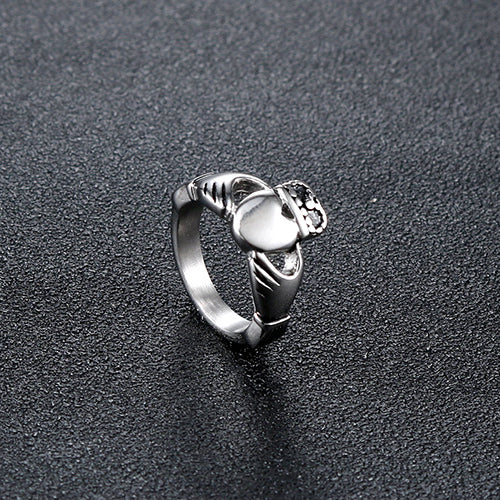 Heartfelt Elegance: Creative Titanium Steel Love Ring for Modern Romance