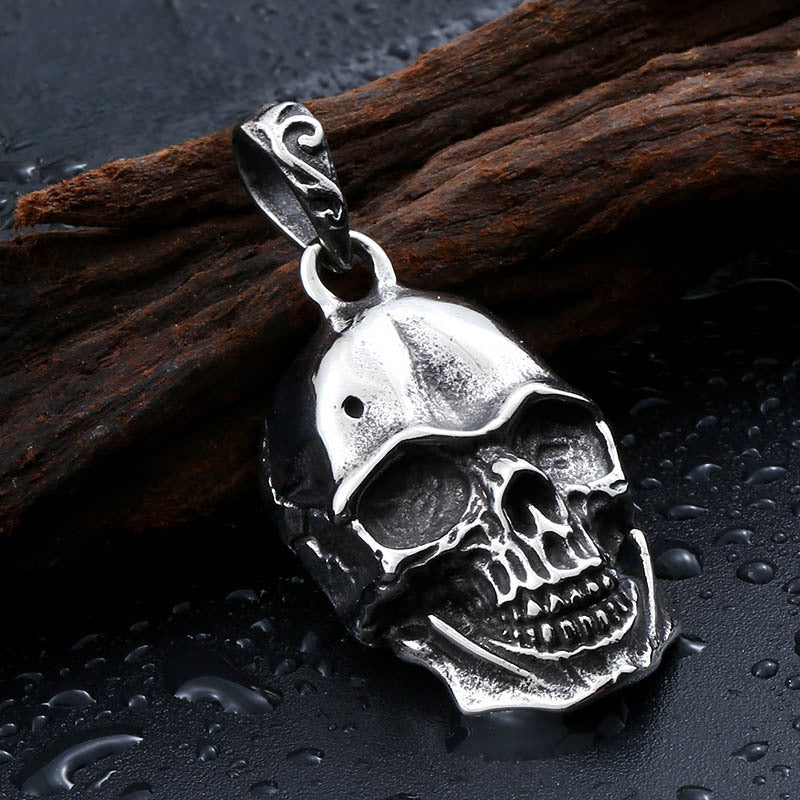 Titanium Steel Men's Skull Pendant - Punk Jewelry for Wholesale Supply on AliExpress and Amazon