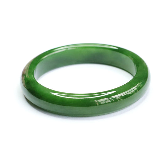 Spinach Green Hetian Jasper Bracelet