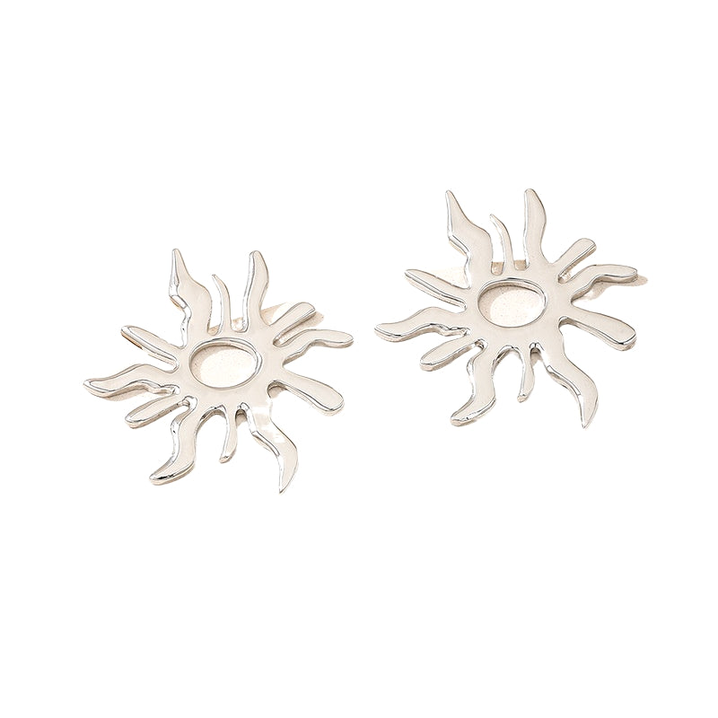 Planderful Vienna Verve Earrings – Elegant French Retro Metal Design