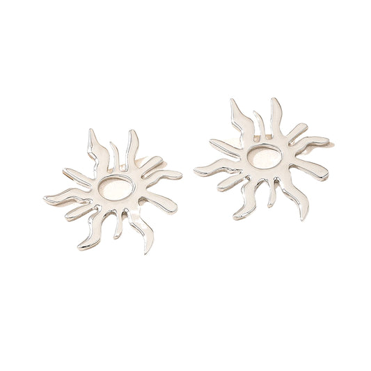 Planderful Vienna Verve Earrings – Elegant French Retro Metal Design