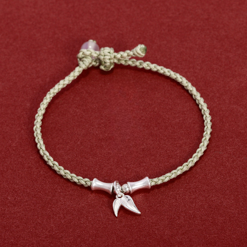 Chinese Style Sterling Silver Handmade Birthyear Bracelet