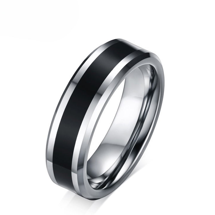 Korean Version Of Creative Jewelry Wholesale 6mm Tungsten Ring