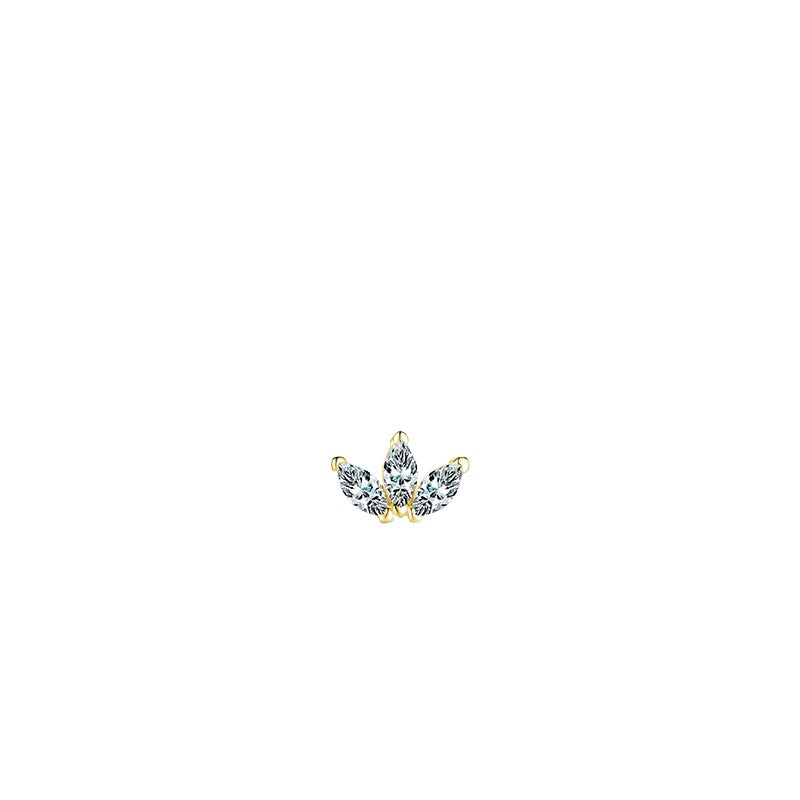 925 Sterling Silver Geometric Zircon Earrings