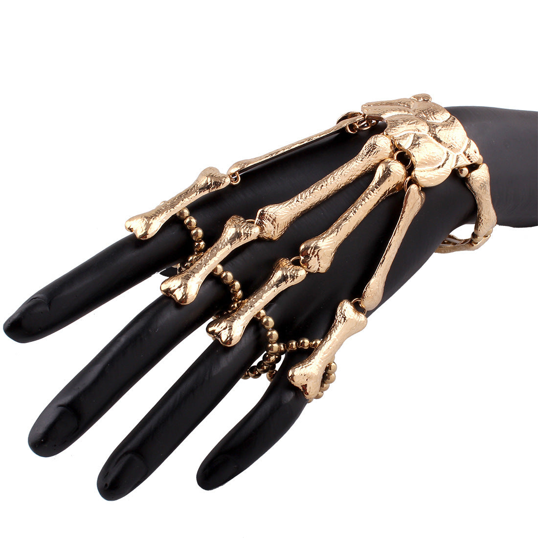 Ghostly Skeleton Hand Bracelet Ring Set - Vienna Verve Collection