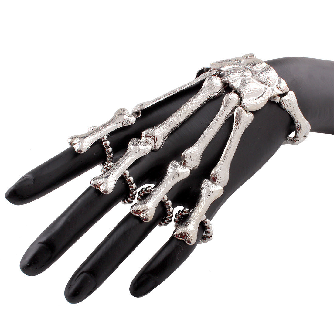 Ghostly Skeleton Hand Bracelet Ring Set - Vienna Verve Collection