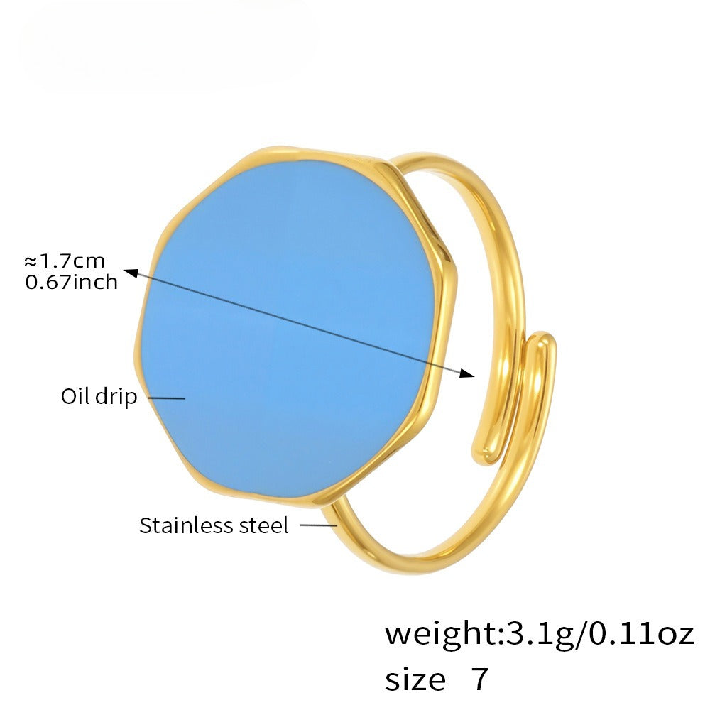 Planderful Open Ring for Women Durable Stainless Steel Genie