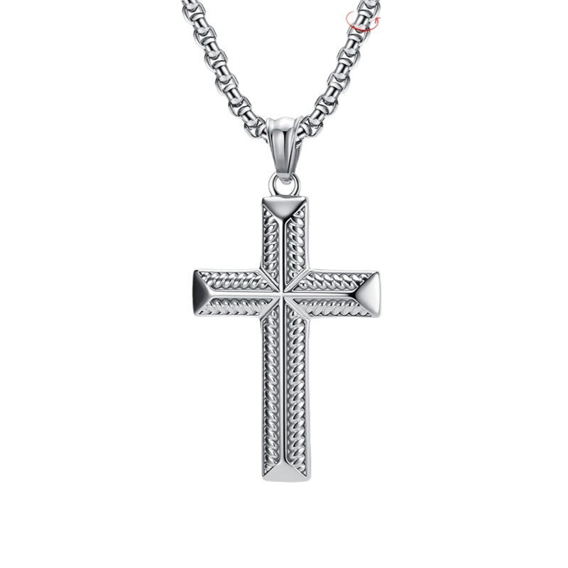 Stainless Steel Cross Necklace For Men Planderful Bold Hip Hop Pendant Jewelry Everyday Wear