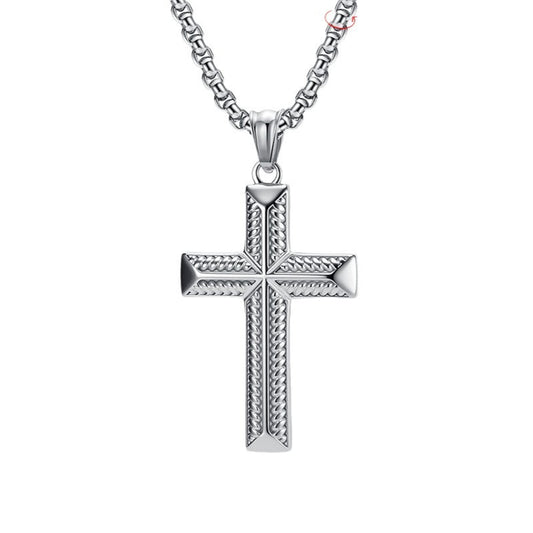 Stainless Steel Cross Necklace For Men Planderful Bold Hip Hop Pendant Jewelry Everyday Wear