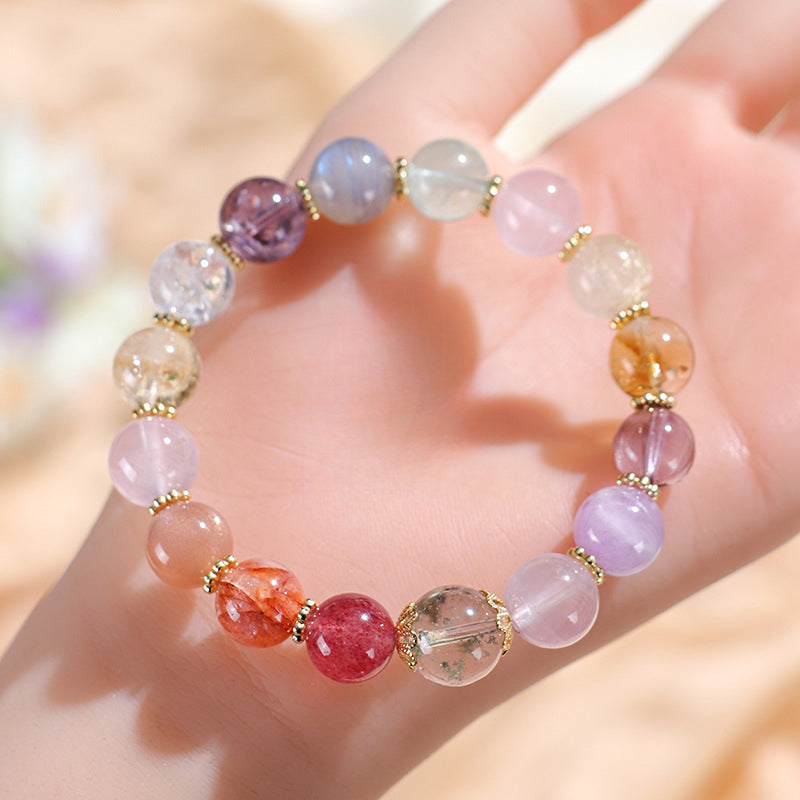 Planderful Fortune's Favor Amethyst Beaded Bracelet – Premium Crystal Design