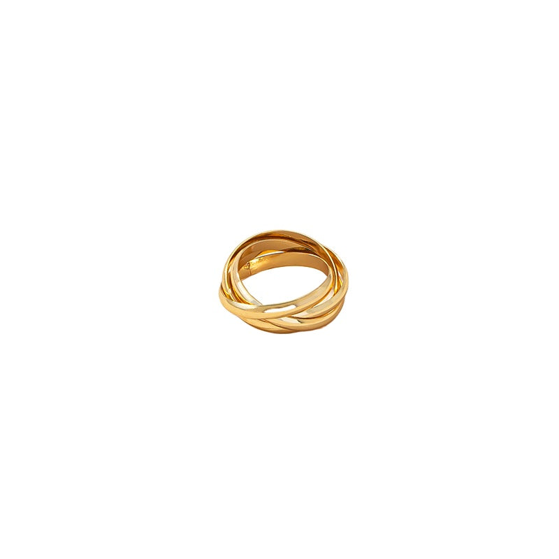 Vienna Verve Collection: Chic Cross-Border Ring Set for Women