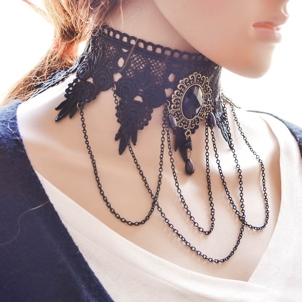 Stylish Retro Gothic Tassel Necklace for Women
