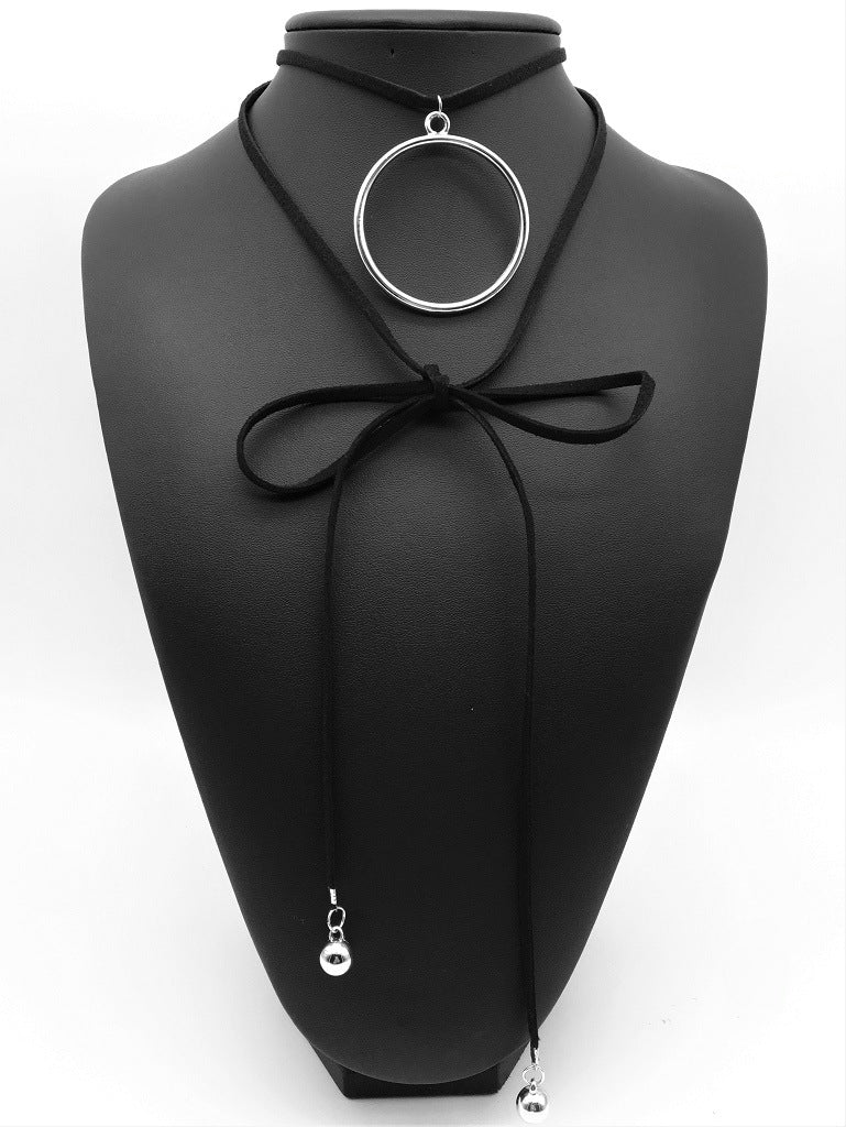 Elegant Multi-layer Choker Necklace with Tassel Detail