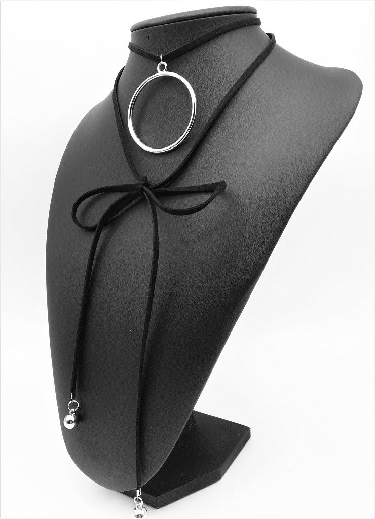 Elegant Multi-layer Choker Necklace with Tassel Detail