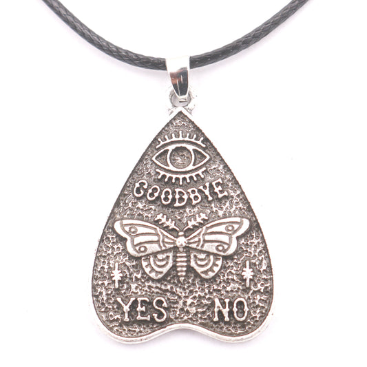 Vintage Alloy Necklace with Evil Eye, Skull, Moth, and Witch Pendants - Norse Legacy Collection
