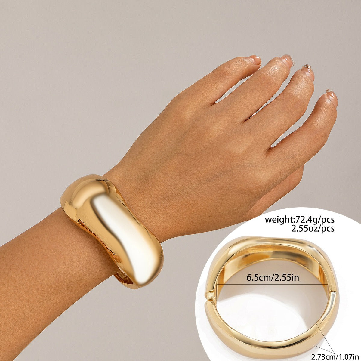 Planderful Vienna Verve African Wide Bracelet Statement Jewelry For Women Bold Fashion Accessory