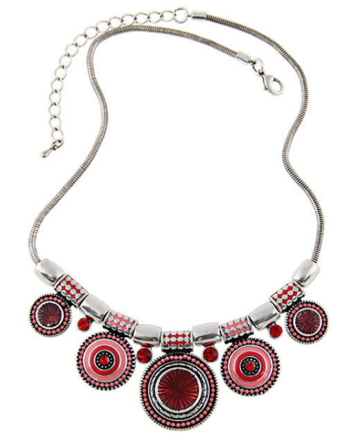 Ethnic Wind Multi-Element Beaded Bohemian Necklace with Savanna Rhythms