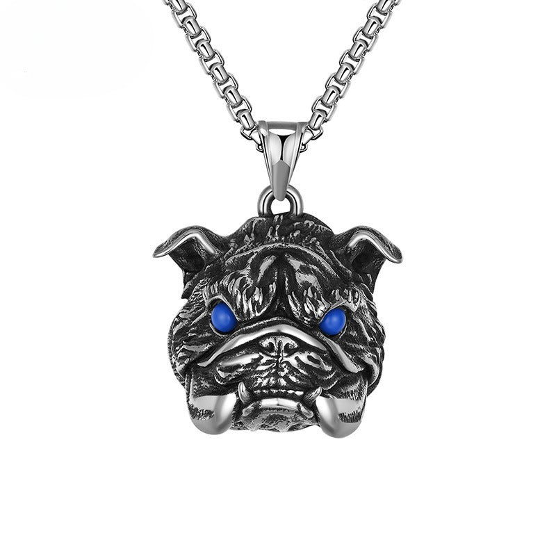 Steel Necklace – Statement Bulldog Pendant For Men Gift For Him Planderful Everyday Genie