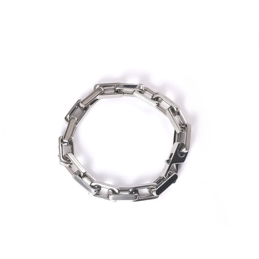 Square Titanium Steel Bracelet For Men Hip Hop Jewelry