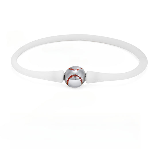 Cross-Border Jewelry Wholesale Stainless Steel Baseball Bracelet for Men