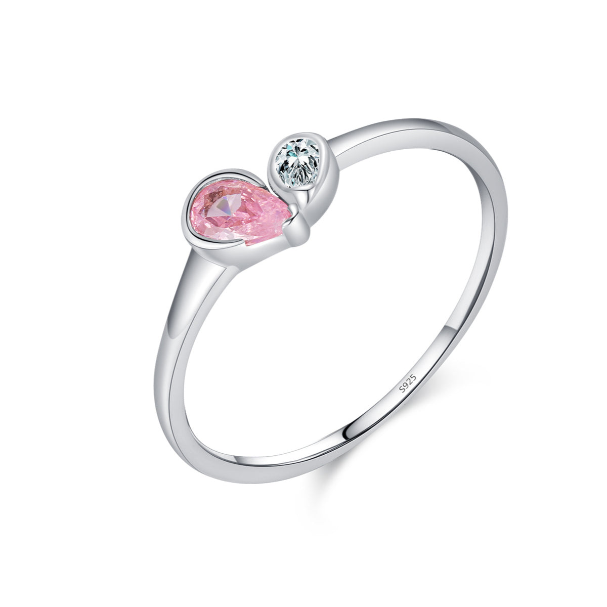 Planderful Everyday Genie Ring – Elegant Two-Color Zircon Design
