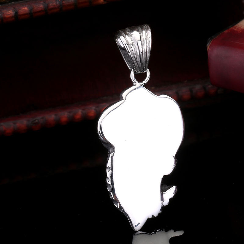 Personalized Titanium Steel Skull Pendant for Men - Creative Wholesale Jewelry Accessory