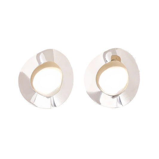 Exaggerated Hollow Ring Earrings - Vienna Verve Collection