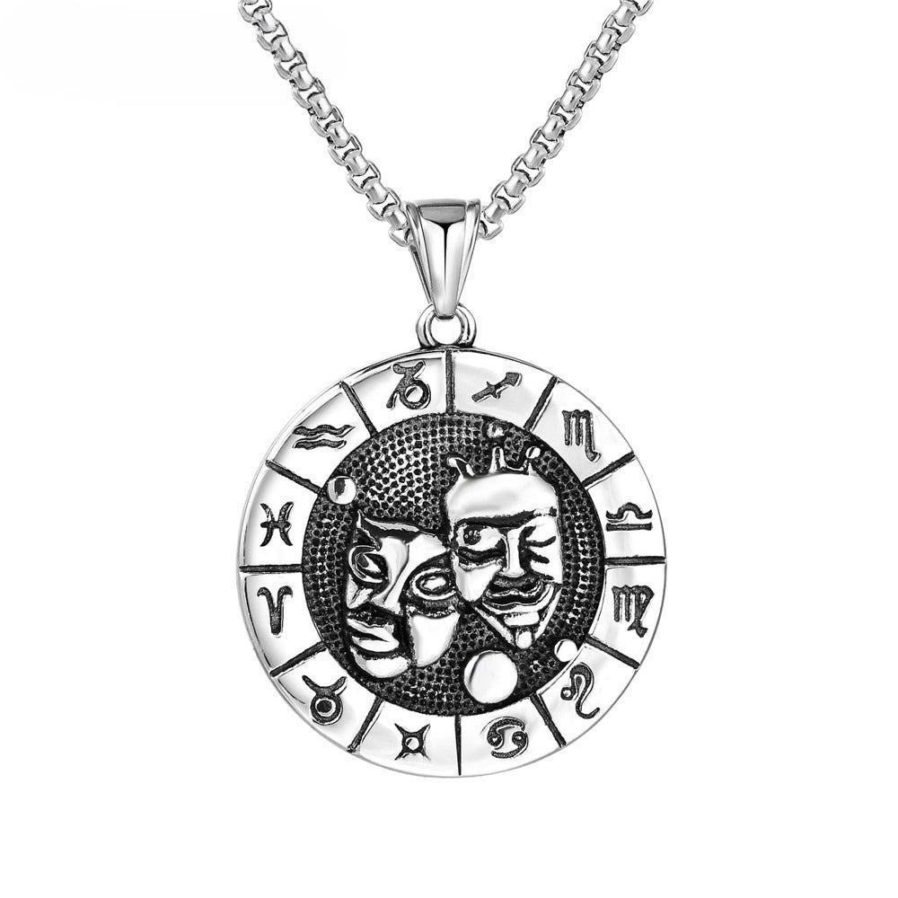 Constellations Pendant Titanium Steel Unisex Protection Statement Planderful Everyday Genie Gift