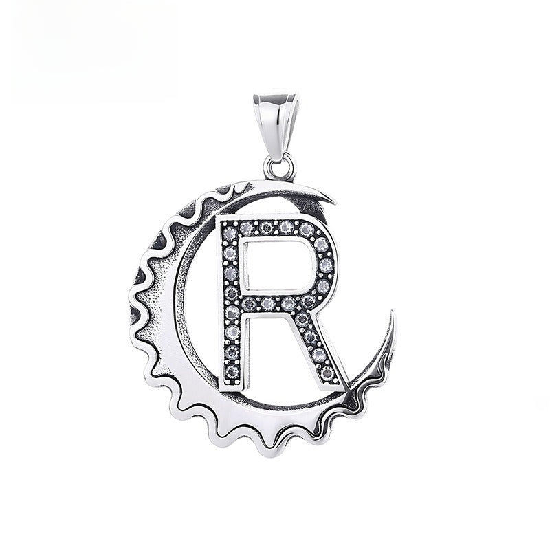 Letter Diy Stainless Steel Pendant Necklace