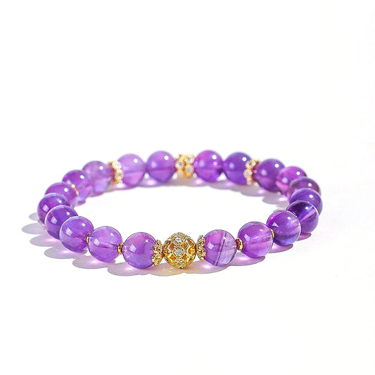 Planderful Fortune's Favor Bracelet – Good Luck Amethyst Beaded Design