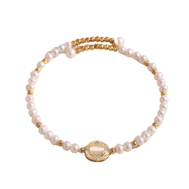 Freshwater Pearl Heart Bracelet