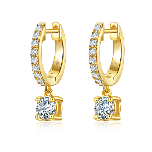 Planderful Moissanite Earrings Sparkling For Her S925