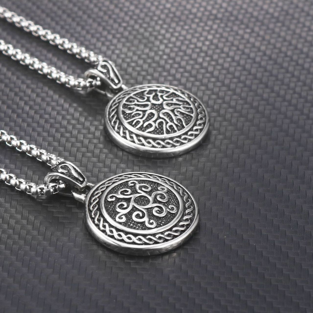 Retro Heart-Shaped Titanium Steel Pendant for Men - Personalized Stainless Steel Jewelry