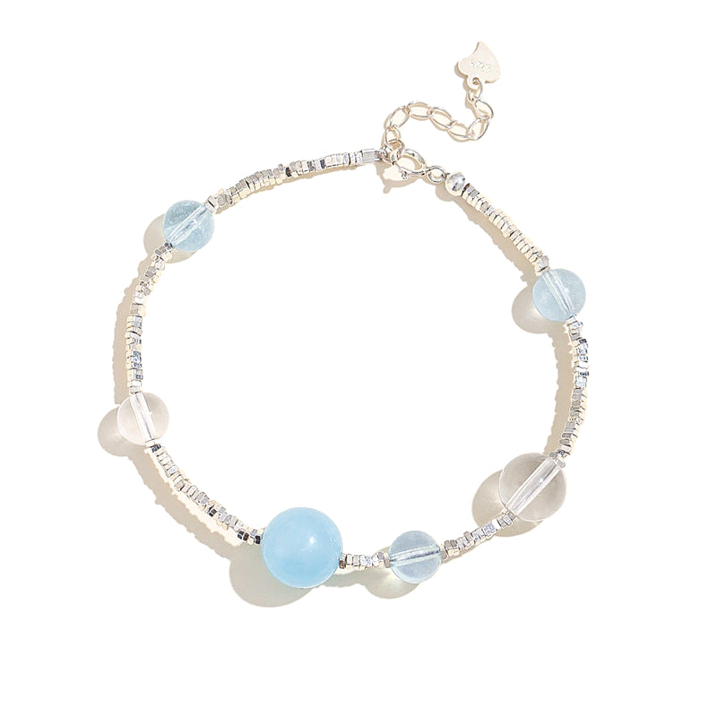 Planderful Fortune's Favor Bracelet – Elegant Aquamarine Crystal Design