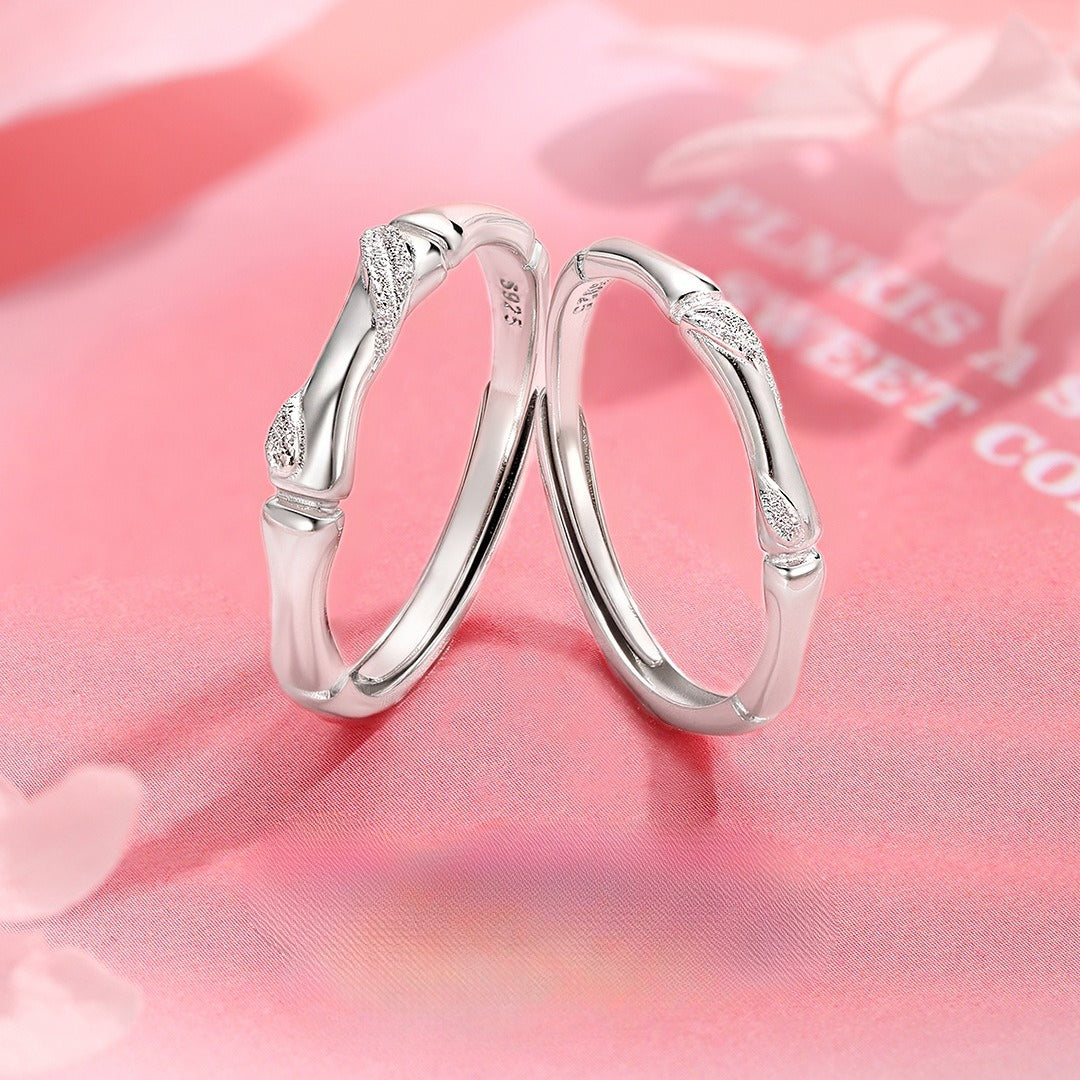 Bamboo Live S925 Sterling Silver Men's Ring