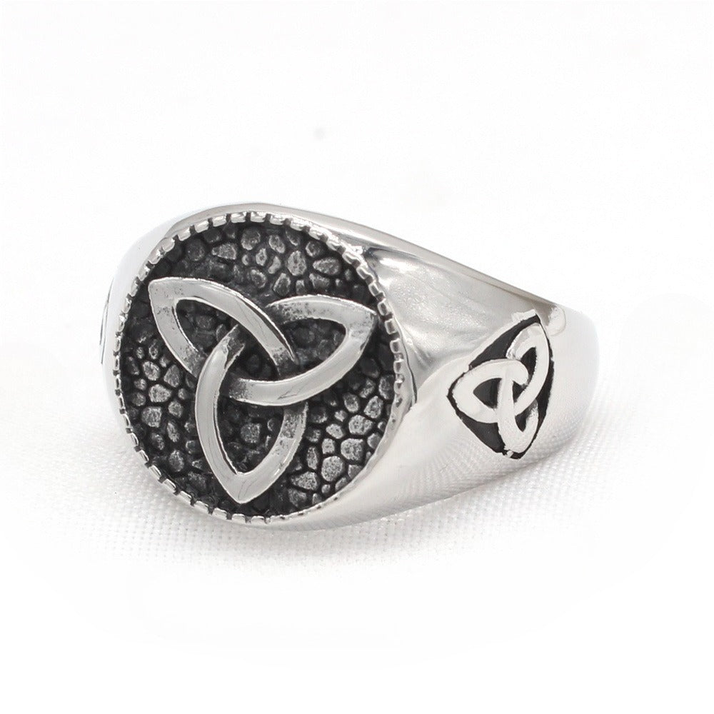 Planderful Viking Titanium Ring For Men And Women Unisex Retro Style Durable Protection Statement
