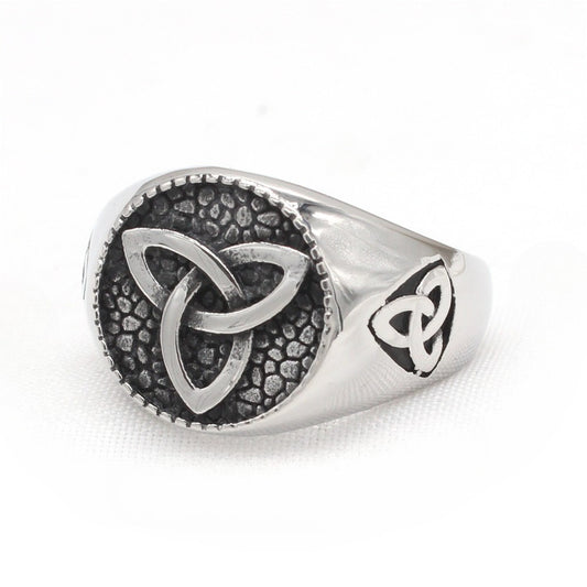 Planderful Viking Titanium Ring For Men And Women Unisex Retro Style Durable Protection Statement