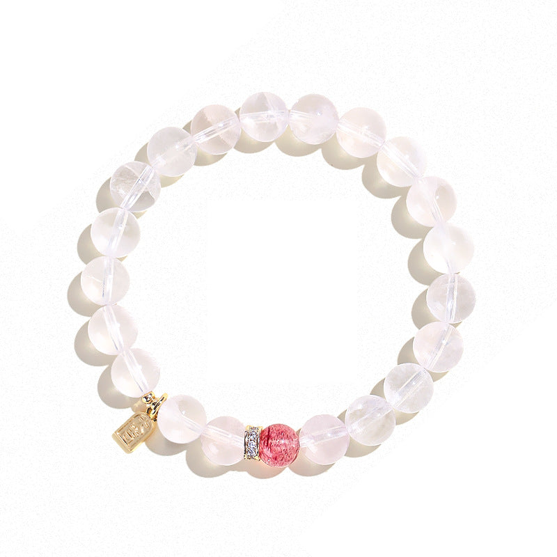 Planderful Fortune's Favor Bracelet – Sweet Strawberry Crystal Design