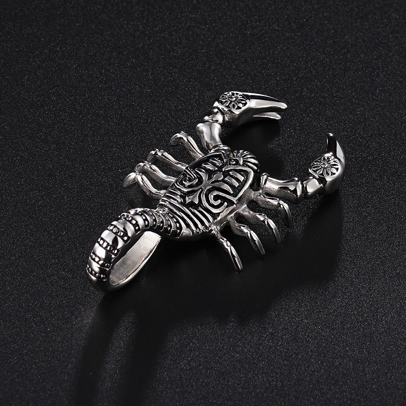 Stainless Steel Lord of the Rings-Inspired Elf Princess Pendant for Men and Women – Bold and Unique Scorpion Design
