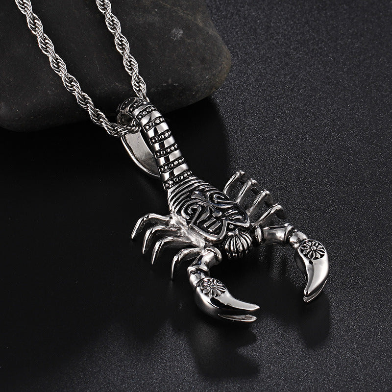 Stainless Steel Lord of the Rings-Inspired Elf Princess Pendant for Men and Women – Bold and Unique Scorpion Design