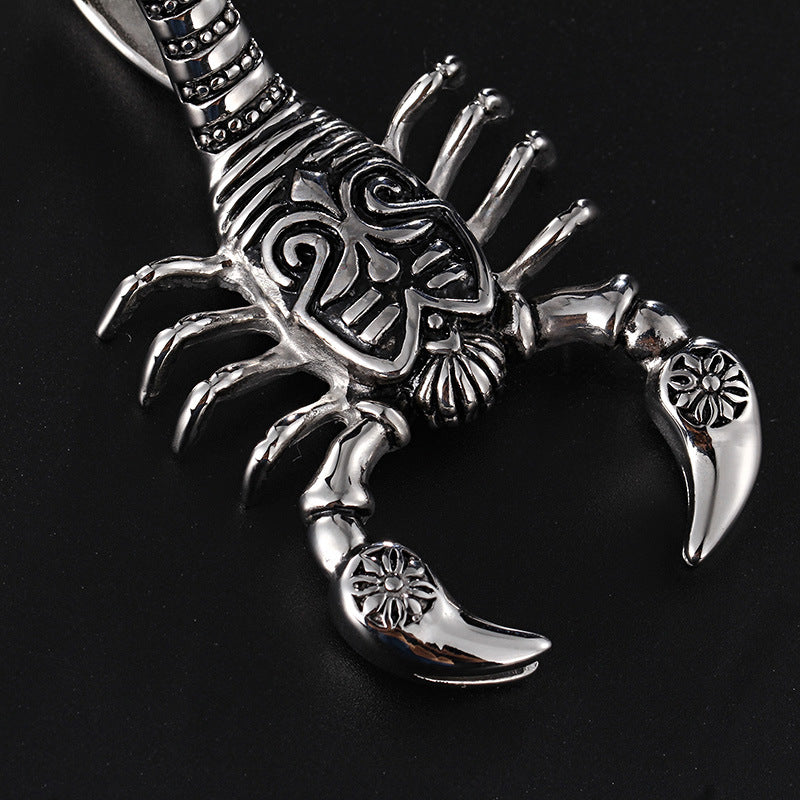 Stainless Steel Lord of the Rings-Inspired Elf Princess Pendant for Men and Women – Bold and Unique Scorpion Design