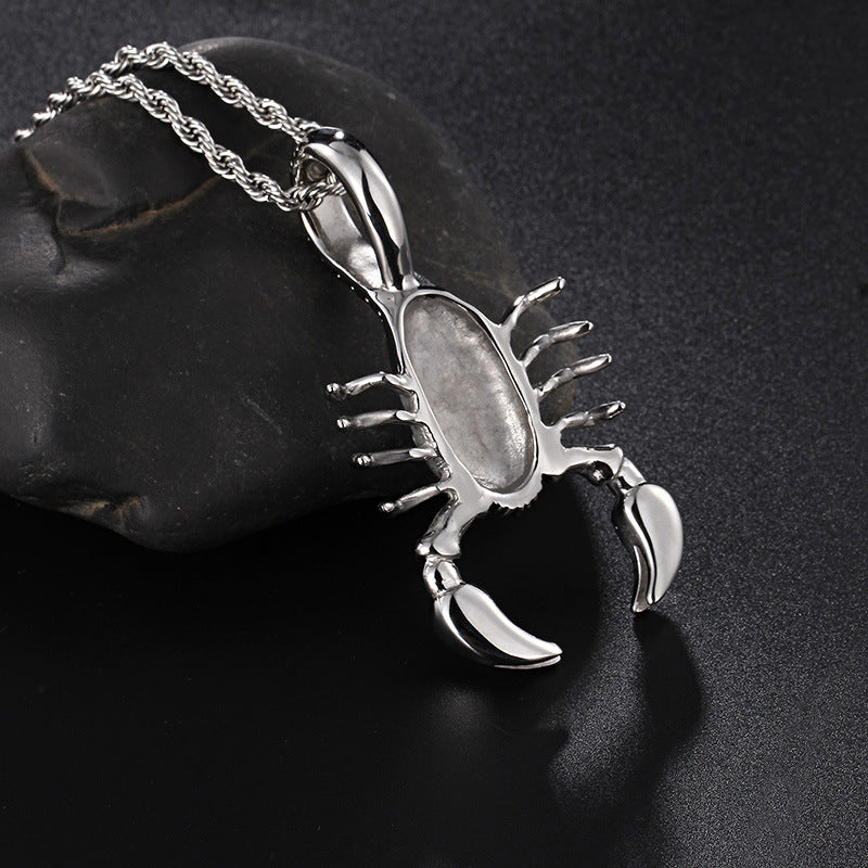 Stainless Steel Lord of the Rings-Inspired Elf Princess Pendant for Men and Women – Bold and Unique Scorpion Design